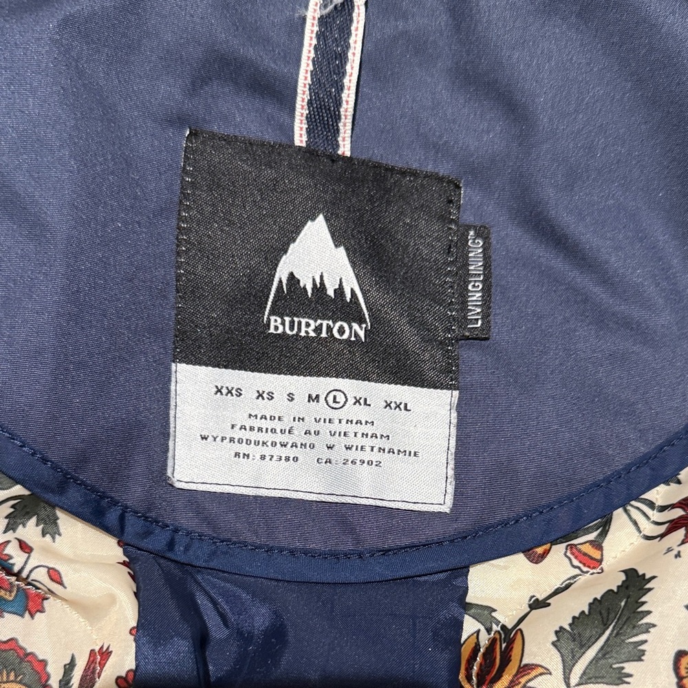 Burton Women's Prowess living lining Snowboard Jacket Indigo Size Large - Picture 10 of 13